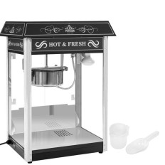 Professionele efficiënte Popcorn Machine Fasteial 230V 1.6KW zwart