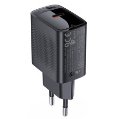 A82 GAN USB-C PD 20W Omrežni polnilnik - črna