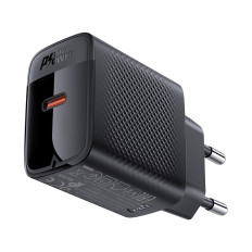 A82 GAN USB-C PD 20W Omrežni polnilnik - črna