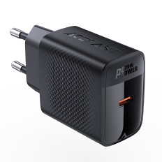 A82 GAN USB-C PD 20W Omrežni polnilnik - črna