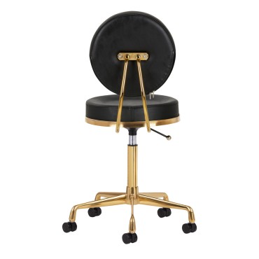 COSMETIC STOOL H5 GOLD BLACK — rear view