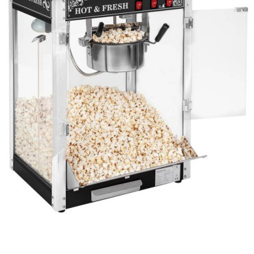 Professional Tehokas popcorn Machine Fasenennial 230V 1.6kW musta