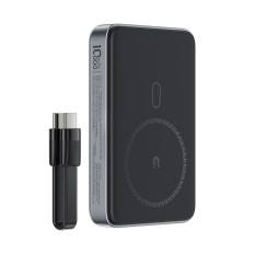 Magnetická 10000MAH Indukčná 2x USB-C PD 30W + kábel USB-C - čierny