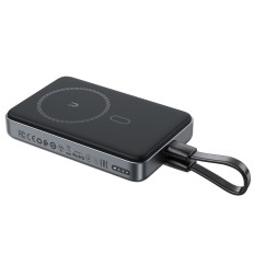 Magnetická 10000MAH Indukčná 2x USB-C PD 30W + kábel USB-C - čierny