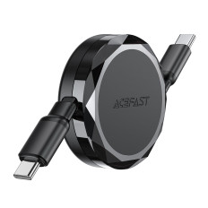 Kabel USB-C-kabel - USB-C Coiled med 60W Organizer - Svart