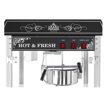 Professionell Effektiv Popcorn Machine Fastennial 230V 1.6KW Svart