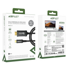 Kabelski avdio-video Wire USB-C - HDMI 4K 60Hz HDR 1.8m - Črna