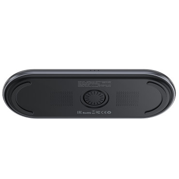 Loader ad induzione 3in1 Qi2 su smartwatch smartphone - nero