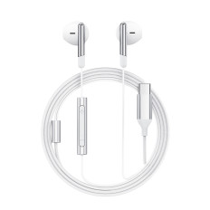 Žične slušalke z mikrofonom USB-C in daljinskim upravljalnikom 1.2m - bela