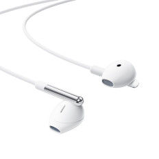 Auriculares con cable con un micrófono USB-C y control remoto. 1.2m - blanco