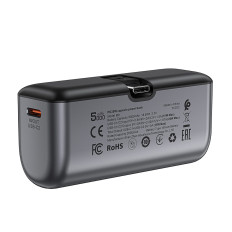 Mini powerbank 5000mAh para o telefone USB-C 20w - preto