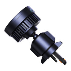 Soporte de automóvil Magpro en un gráfico de aire a cuadros con cargador de inducción Qi2.0 15W - Negro