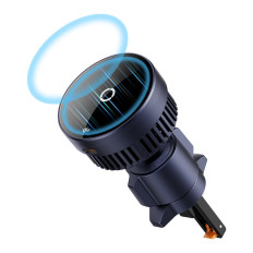 Porte-voiture MagPro sur une carte Air à damier avec chargeur d'induction Qi2.0 15W - Noir