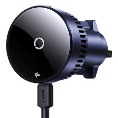 Soporte de automóvil Magpro en un gráfico de aire a cuadros con cargador de inducción Qi2.0 15W - Negro