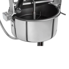Machine à pop-corn professionnelle et efficace réglable 230V 1,6kW noire.