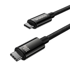 Kabel Tungsten Gold USB-C 100W 4K 20GB / S 60Hz-kabel 1.5m - Zwart