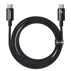 Kabel Tungsten Gold USB-C 100W 4K 20GB / S 60Hz-kabel 1.5m - Zwart