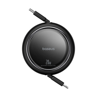 Cabo Free2Pull USB-C cordão - iPhone Lightning 20W 1M - Preto