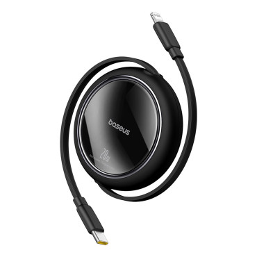 Câble Free2Pull USB-C Cordon - Lightning iPhone 20W 1M - Noir