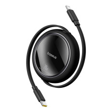 Kabel-Free2Pull USB-C-Kabel - iPhone-Blitz 20W 1M - Schwarz