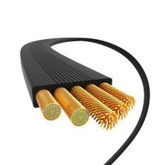 Kabel-Free2Pull USB-C-Kabel - iPhone-Blitz 20W 1M - Schwarz