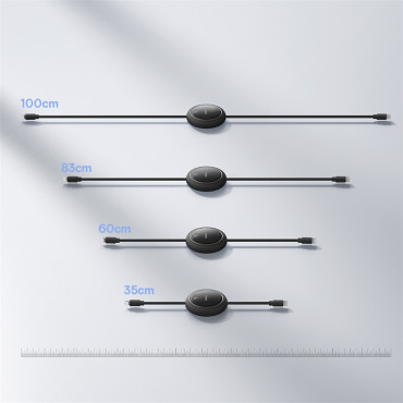 Kabel Free2Pull USB-C kabel - iPhone Lightning 20W 1m - černá