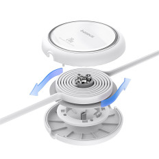 Kabelio freeaming cable free2Pull USB-C - "iPhone" žaibas 20W 1m - balta
