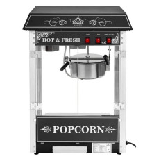 Professionaalne tõhus popcorn masin Fastenial 230V 1.6kW must