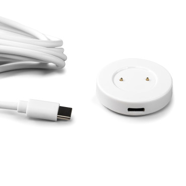 Induktionsladdare för SmartWatchy Huawei Magnetisk USB-A 1M - Vit