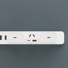 Gan A30EUL 30W USB-A USB-C Network Charger - Hvit
