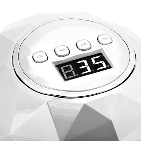 SHINY 86W fehér UV LED lámpa — közeli kép a vezérlőkről