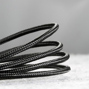 Câble câble en halo USB-A - USB-C 2A 3M - Noir