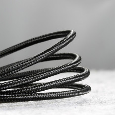 Cable de cable en Halo USB-A - USB-C 2A 3M - Negro