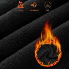 Sports Balaclava with Mask and Filter New Velvet Bike Motor Ski Treking - Black