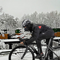 Ciclismo Bicicleta Ciclismo Chaqueta Perro Para -10C Tamaño L - Negro