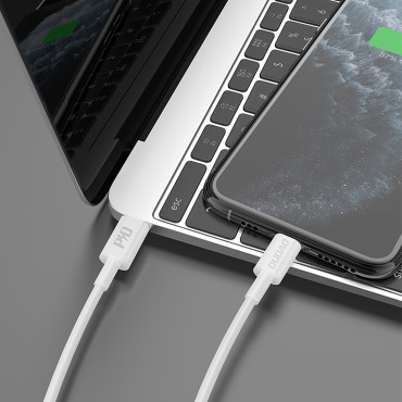 Kabelis L6x USB-C Cable - iPhone Lightning PD 20W 1m - balts
