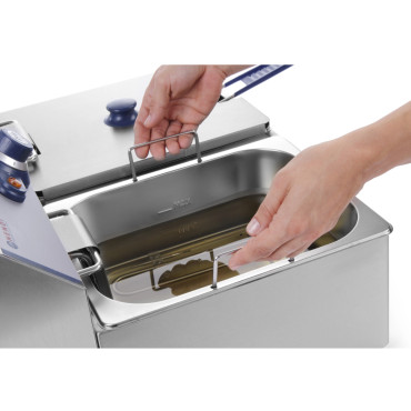 Linha azul dupla fritadeira 230v 2x3300w 2x6l