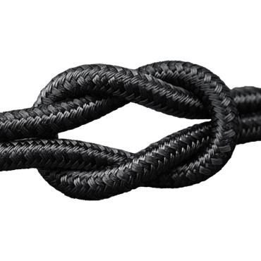 Kabelkabel met L3ST USB-A vlecht - USB-C 5A 1.2m - Zwart