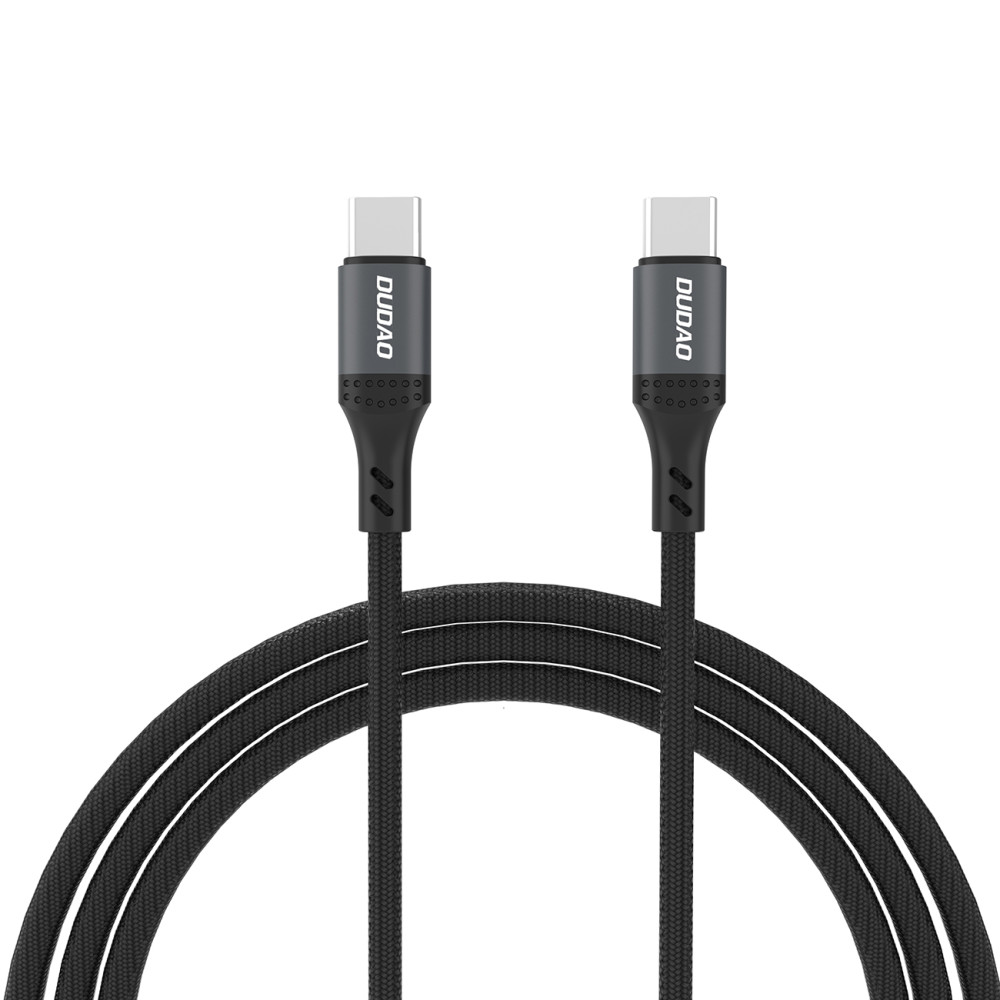 Kabelkabel mit L3cc-Zopf USB-C - USB-C 60W 2M - Schwarz