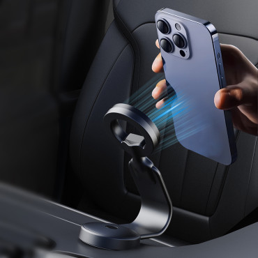 Car holder on the phone for magnetic cockpit with Magsafe - black