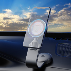 Automobilová nabíječka 15W indukce s rukojeť magspafe kokpit - černá