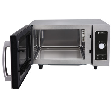 Ένα επαγγελματικό φούρνο μικροκυμάτων με χρονοδιακόπτη 1000W. 25l