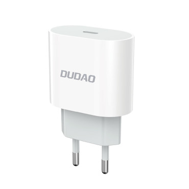 En liten A14EU PD 20W USB-C Nätverksladdare - Vit