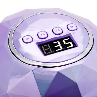 LÂMPADA SHINY 86W VIOLET UV LED — close-up dos controlos