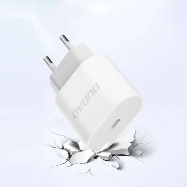 En liten A14EU PD 20W USB-C Nätverksladdare - Vit
