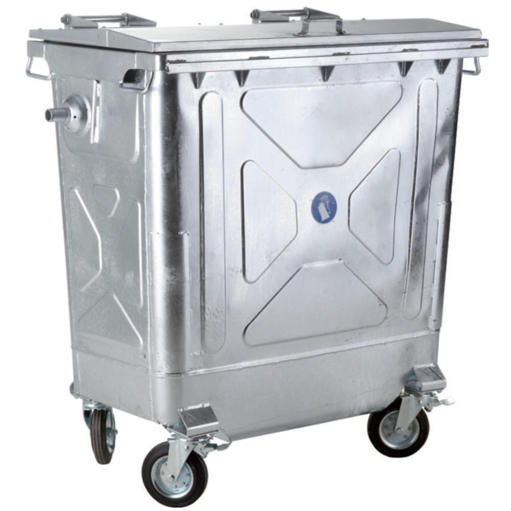 Μεταλλικό δοχείο χάλυβα για τα απορρίμματα απορριμμάτων RESH REFARCERY EN 840-2 770L