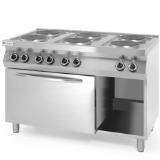 Vrijstaande elektrische keuken 6 x 2.6KW met oven GN1 / 1 3KW Breedte 120cm