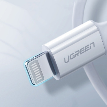 Kábel MFI kábel USB-C - iPhone Lightning 20W 3A 0.25m - biela