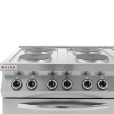 Vrijstaande elektrische keuken 6 x 2.6KW met oven GN1 / 1 3KW Breedte 120cm