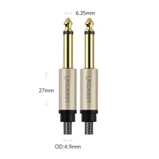 Kabel AV128 Audio Cable Mono TS Jack 6.35mm 5m - grå